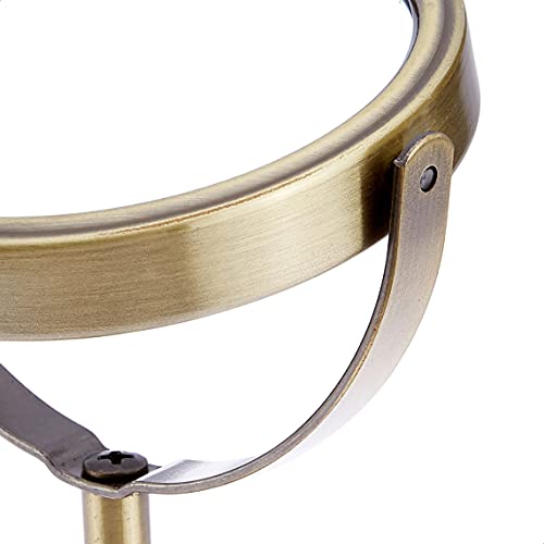 Amazon Brand - Solimo Table-Top Mirror, Round, Gold - Image 4
