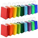 Viccesse 18Pcs Geschenktüten Candy Tüten Starker nachhaltiger Träger Papiertüten für Partys und Geschenke, Für Feiern, Babyparty, Geburtstag, Halloween, Weihnachten