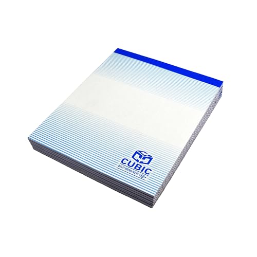 Image of CUBIC Scribbling Pad - Pack of 6 | 1 /6th Size (8.6 inch x 7.2 inch) | Premium Notepad for Office, School & Personal Use | Smooth Writing Paper, Tearable Sheets, Lightweight & Portable for Quick Notes & Sketching