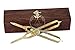Humaira Nautical 6 Inches Nautical Professional Brass Straight Pattern Divider Compass Geometry Drafting Divider with Wooden Case