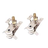 COMOK 2pcs AC 250V 125V 16A Adjustable Bimetal Cooker Temperature Heating Thermostat Controller Switch