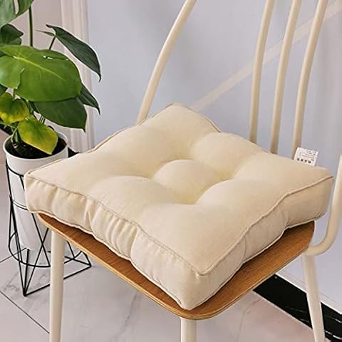 Cojín de asiento de algodón suave para silla de comedor, 8 cm de grosor, para hogar y jardín Cover