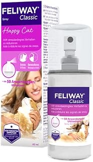 FELIWAY Classic 60ml Spray, comforts cats and helps solve behavioural issues and stress/anxiety in the home and on the move - 60ml