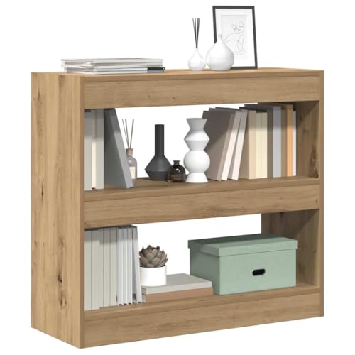 Estantería de madera roble Artisan diseño moderno y robusto con acabados texturizados premium 6