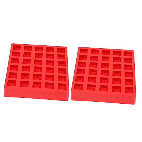 Cajas para monedas VILLCASE color rojo 2 piezas miniatura 1