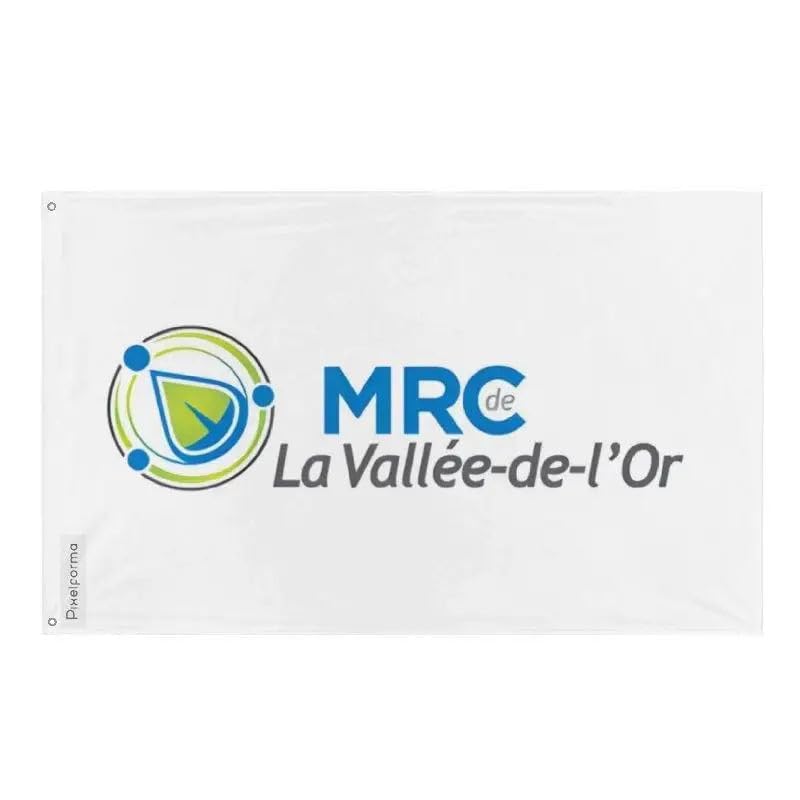 Drapeau La Vallée-de-l'Or résistant au vent pour éviter les déchirures