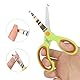 Vutyvve Kids Scissors. Blunt Tip Safety Children’s Craft Scissors, Soft Grip, for Home and School, for Children 3 Years or Older, Pink, Blue, Fruit Green 6 Pairs