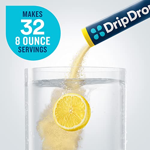 Dripdrop Hydration - Electrolyte Powder Packets - Lemon - 32 Count #TOP5