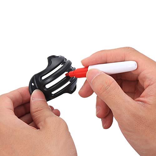Cualfec 8 Pack Golf Ball Line Drawing Marker Golf Ball Liner Golf Ball Marking Tool Kit - 4 Golf Ball Marking Stencils and 4 Color Markers