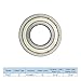 Skweawert R166ZZ 10 PCS Miniature Deep Groove Ball Bearing ID 3/16