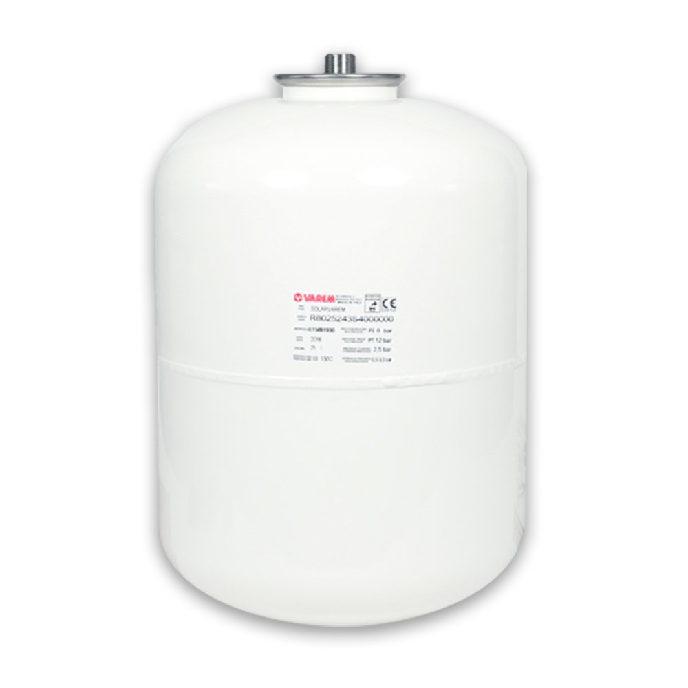Membranausdehnungsgefäß Solar 18 Liter - max. 8 bar - 3/4'' AG weiß