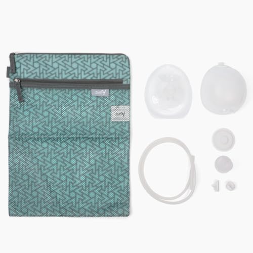 Image of Motif Medical Breast Milk Collector Cups for Luna & Duo Breast Pump - Hands-Free & Portable Collection Cups for Breast Milk - Wearable Milk Collection Cups w/Storage Bag, 5 Flanges & More (5 oz)