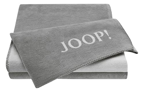 Joop! Plaid Decke Uni Doubleface Graphit-Rauch Baumwolle/Dralon, Maße: 200cm x 150cm, 564382