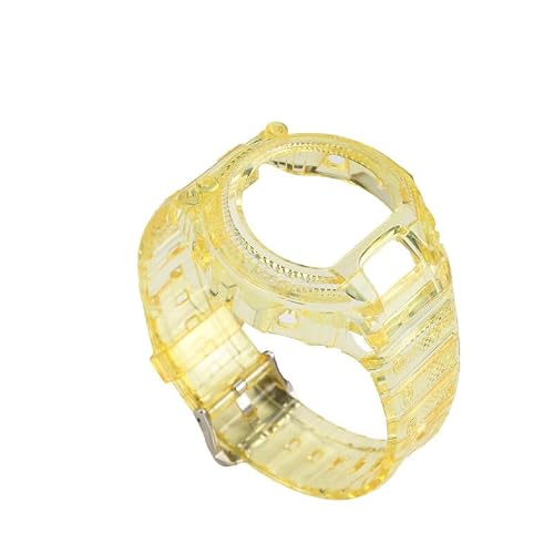Compatible with Casio DW-6900 Series Modified Transparent Case Watch Band, Silicone Accessories