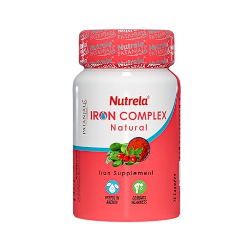 Image of NUTRELA Iron Complex- Vegetarian Natural Capsules, 30 Count