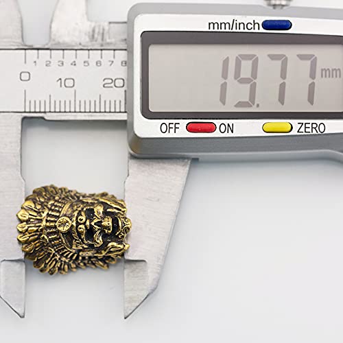 Bundle Of 2 Items - Paracord 100 Ft - Type Iii Paracord 550-4Mm Nylon Rope Mil-Spec Para Cord - Camping Rope - Hand Made Beads - Antique Golden Accessory Charms For Pendant Buckle Lanyard Zipper Pull #TOP7