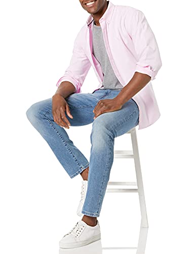 Amazon Essentials Men's Long-Sleeve Regular-Fit Stretch Oxford Shirt (Available in Big & Tall)4