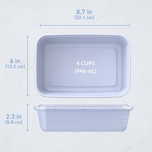 Image of Bentgo Prep Meal Prep Containers with Lids, 20 Piece, PFAS & BPA-Free
