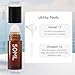 SESENSE Essential Oil Roller Bottles, 2PCS (50ml/30ml) Thick Glass Perfume Roller Bottles with Funnel and Dropper Glass Empty Bottles Beauty and Personal Care Tools for Fragrance (Amber, 50ML)