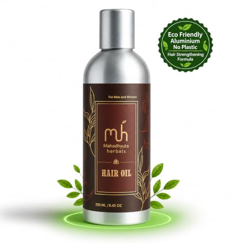 Image of Hair Oil for Men & Women, 100ml | Supports Hair Growth & Hair Fall Control | Made with 40+ Ayurvedic Herbs Natural Hair Care!
