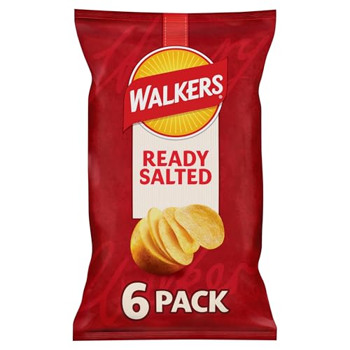 Walkers Ready Salted Multipack Crisps 6x25g