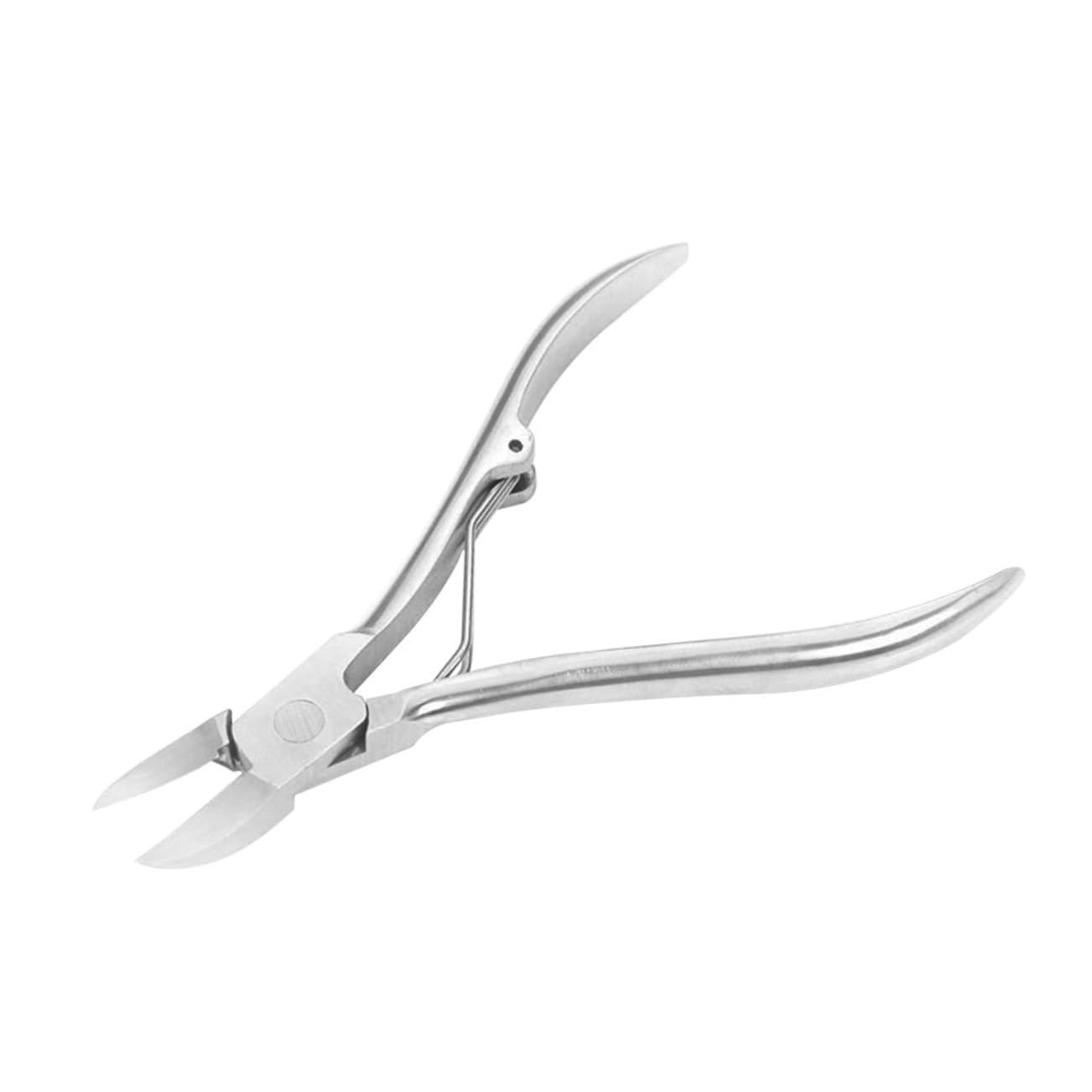 TOVINANNA Stainless Steel Cuticle Nipper Precision Cuticle Cutter for Thick Ingrown Toenails Durable Nail Clipper with Comfortable Grip Easy Dead Skin Removal Tool Professional