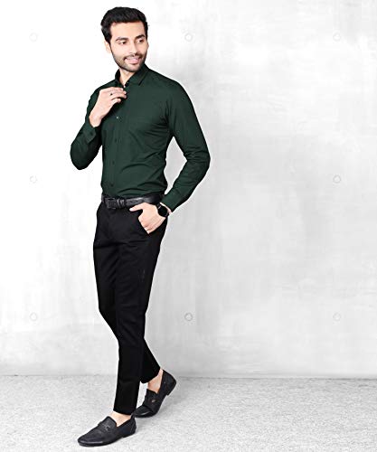 Image of FIFTH ANFOLD Men's Solid Slim Fit Shirt