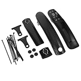 MAGICLULU Verstellbares Mountainbike Schutzblech Satz für 26/275/29 Zoll Reifen Erweiterter Spritzschutz Schnellverschluss Regen und Schlammschutz für Downhill und E Bikes