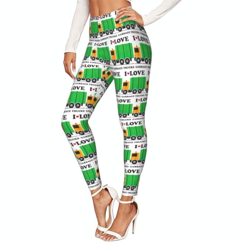 Leggings de camiones de basura mallas cómodas de mujer para estiramientos y yoga