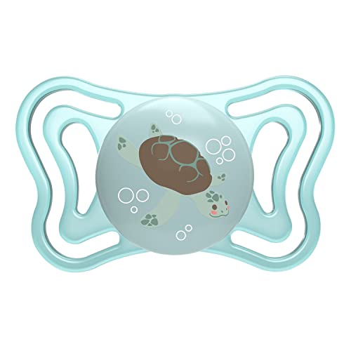 Chicco PhysioForma Light Silicone Soothers 6-16 Months with Silicone Teat, Lightweight, Breathable, Ergonomic, Supports Physiological Breathing and Proper Mouth Development, Pack of 2 - Image 3