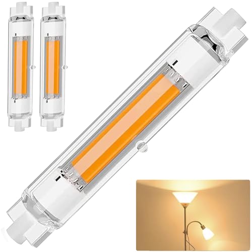 Dvnoua R7S Bulb 118mm LED Dimmable 30W (300W Equivalent) R7S LED Bulb 118mm Natural White 4000K 3000LM Flicker-Free 360 Light Angle Energy Saving R7S Floodlight 2 Pack