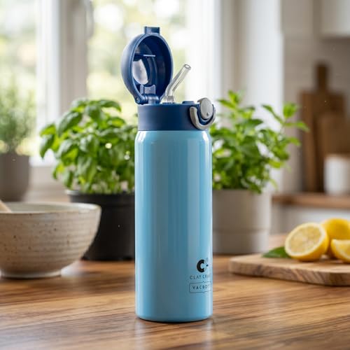 Image of CLAY CRAFT VACBOTT Sonic Pro Double Wall|18 Hours Hot and 24 Hours Cold Water Bottle Vacuum Insulated Flask Bottle|550ml, 1Pcs, Bottle for Home, Office|BPA-Free|BIS Certified|1Year Limited Warranty