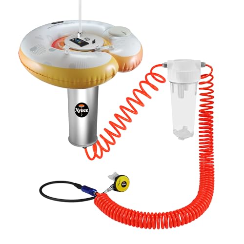 Xyuee D2 Scuba Diving System Tankless Lung Underwater Breathing Device with 50FT Long Tube Portable High-Flow Rechargeable Dive Ventilator for Snorkeling Recreational Diving & Fishing