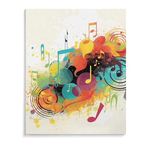 Poster mural abstrait musique 40x50 pour habiller un mur blanc vide