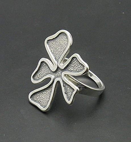 Bague argent massif 925 fleur R000720 Empress anti-allergie pour peaux sensibles - 5