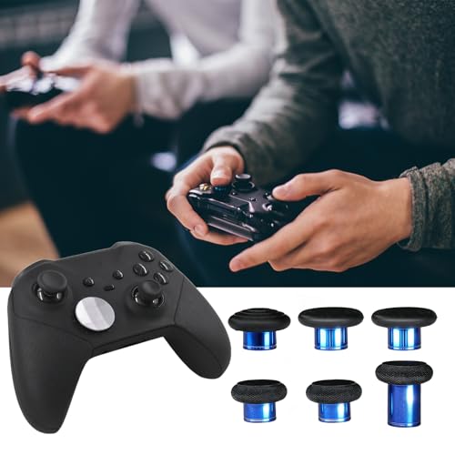 Image of 6 in 1 Metal Thumbsticks Replacement for Xbox Elite Series 2 Controllers, Thumbsticks for Elite Series 2 Core Controllers, Elite Series 2 Controller Replacement Thumbsticks,Blue
