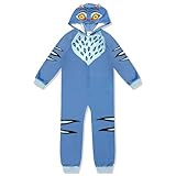 Kpop Demon Hunter Kids Onesie Pajamas - Boys Girls Long Zip Up Hooded Blanket Sleeper, One Piece Costume - Official License