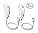 Wii Nunchuck Controller,Lyyes Nunchuck Controllers for Nintendo Wii Video Game Pack of 2 (White)