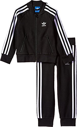 Image of adidas Originals Toddler Boys' Originals Kids Superstar Track Suit, Black/White, 4T