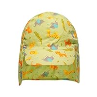 Baby Boys Safari Animal Print Legionnaire Style Sun Hat Peaked Cap - 12-18 Months Green