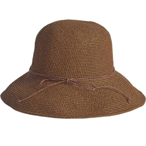 Sombrero de Playa de Paja Raffia para Mujer KORADI miniatura 1