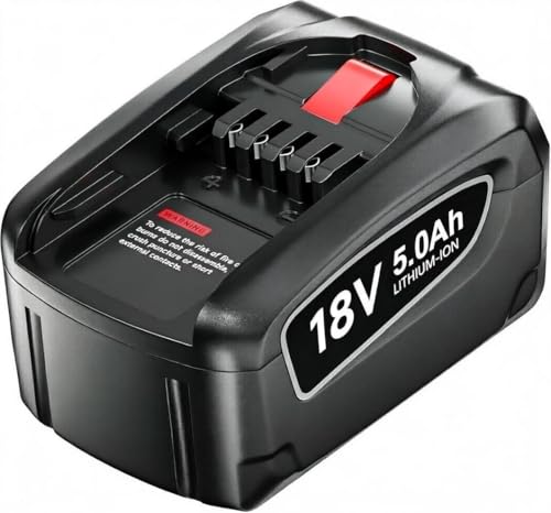Image of 5.0Ah battery Replacement for Bosch PBA 18V battery PSB PSR and Green Tools Home and Garden System