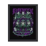 ベビーメタル Babymetal アートパネル ポスター 現代アート 壁掛け 木製フレーム 塗装タイプA 背景画 油絵 壁飾り フレーム装飾画 インテリア 木枠付きの完成品 玄関 廊下 バー カフェ 図書館 ゲストルーム オフィス 取り付け簡単 30×40cm