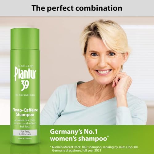 Plantur 39 Caffeine Shampoo and Tonic Set Prevents and Reduces Hair Loss | For Fine Brittle Hair | Supports Hair Growth | Women Hair Care Made in Germany | Set of 250ml Shampoo and 200ml Tonic - Image 7