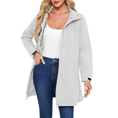 Veste de pluie femme imperméable et coupe-vent avec coupe cape pour une protection extérieure