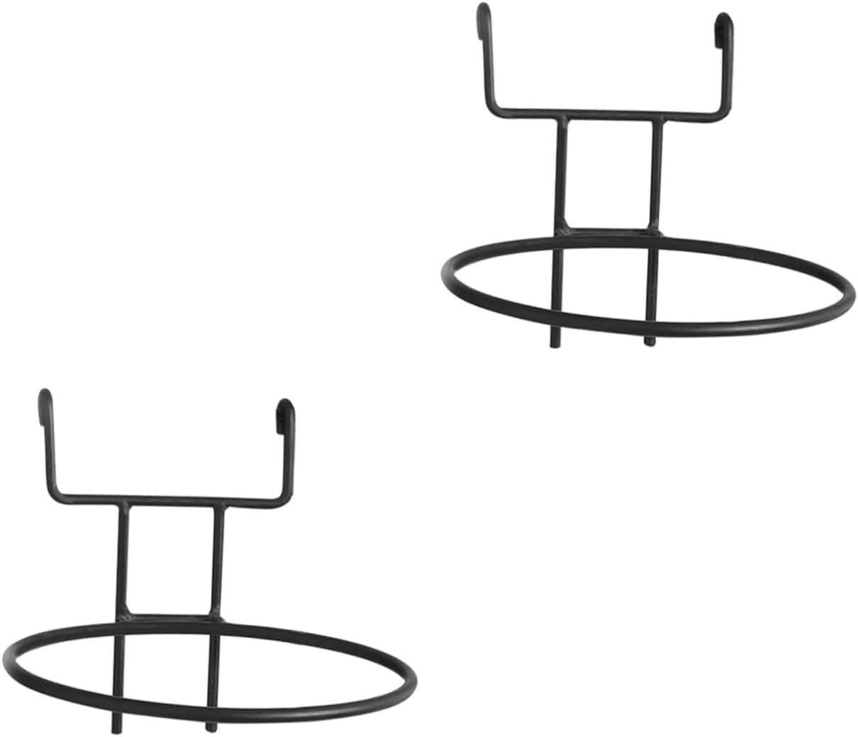 BESPORTBLE 2pcs Sturdy Iron Plant Wall Hangers Outdoor Balcony Planter Box Bracket Space-Saving Flower Pot Holder
