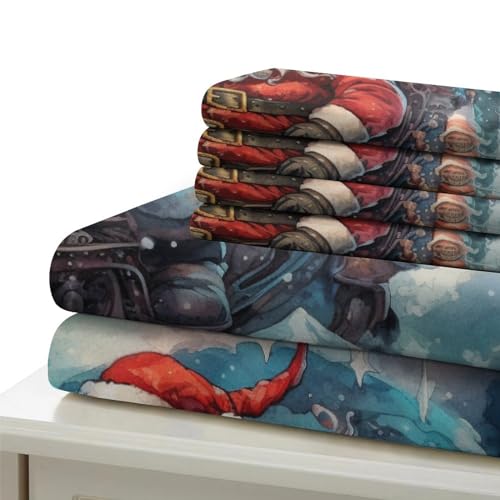 Funda nórdica de reno navideño 3D en microfibra suave de 200x200 cm con 2 fundas de almohada con cremallera 7