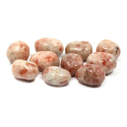 GeoFossils Sunstone Tumble Stone (20-25mm) 10 Pack