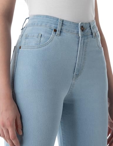 Image of INKD Women's Wide Leg Jeans - High-Rise | Stretchable | Enzyme Wash | Classic 5 Pocket Styling | Jeans for Women (Available in Plus Sizes)