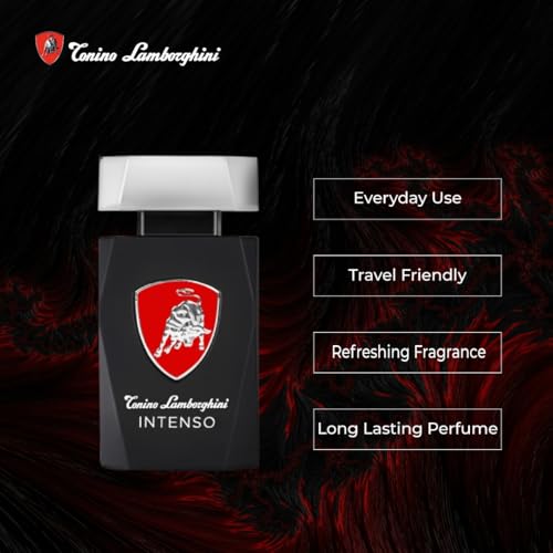 Image of Lamborghini INTENSO Eau De Toilette 75ML | Bergamot, Jasmine, Sandalwood Notes | Long Lasting Perfume
